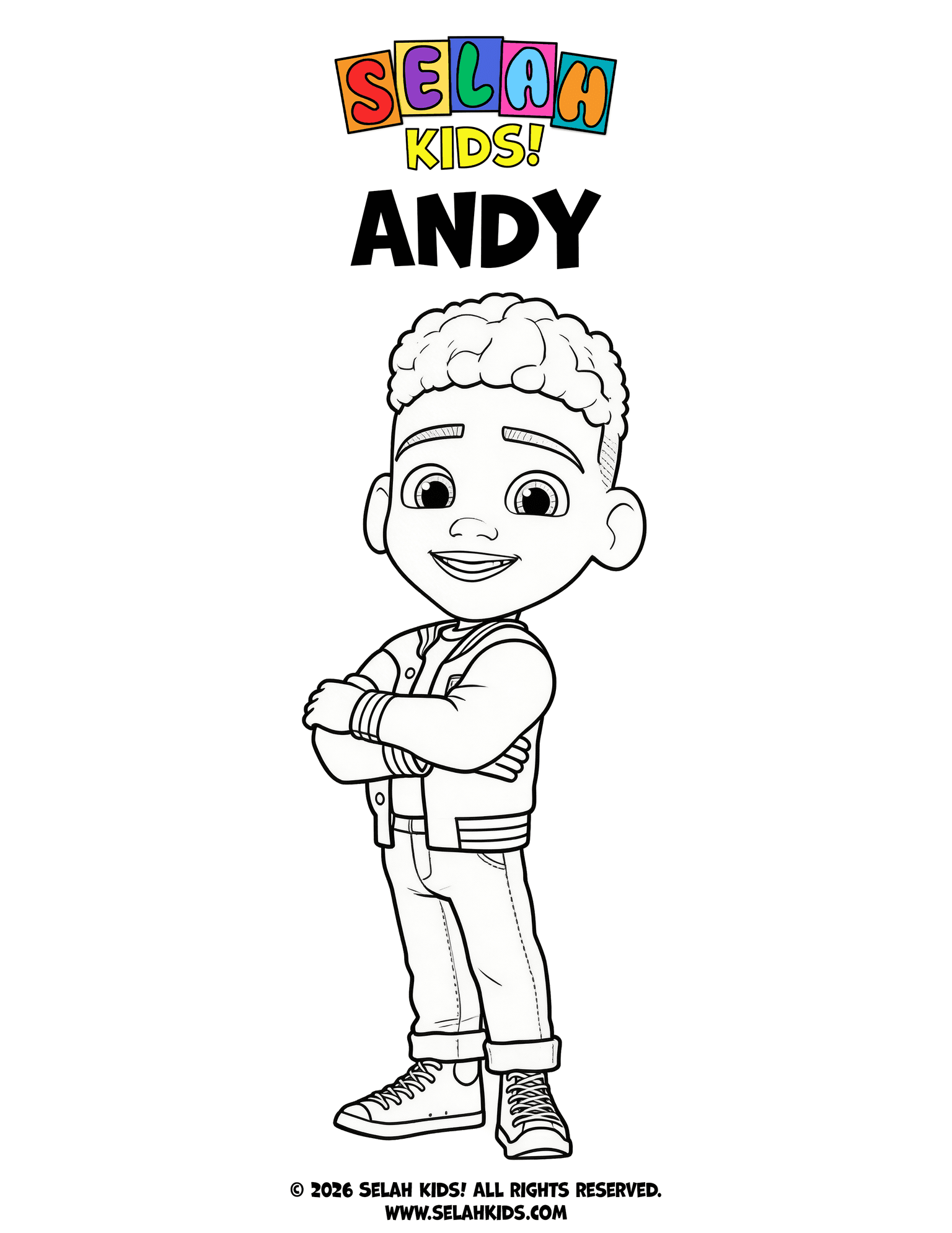 Andy Coloring Page